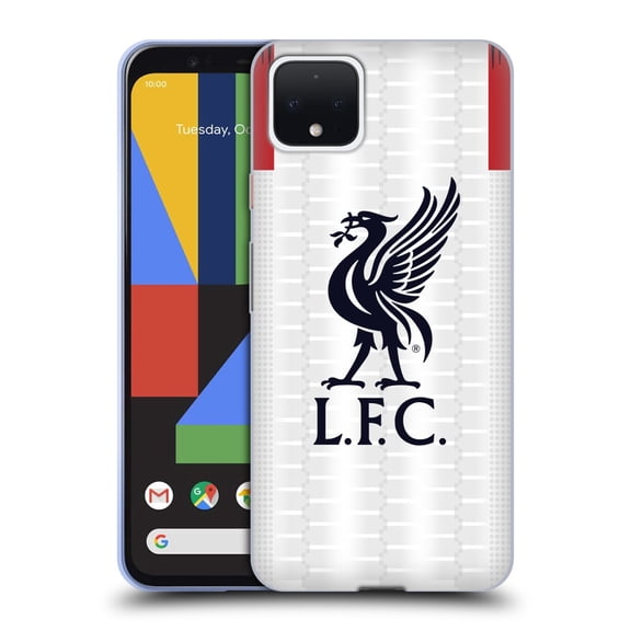 Head Case Designs Officially Licensed Liverpool Football Club 2019/20 Kit Away Soft Gel Case Compatible with Google Google Pixel 4