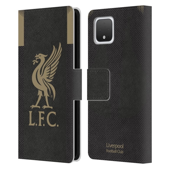 Head Case Designs Officially Licensed Liverpool Football Club 2019/20 Kit Home Goalkeeper Leather Book Wallet Case Cover Compatible with Google Google Pixel 4