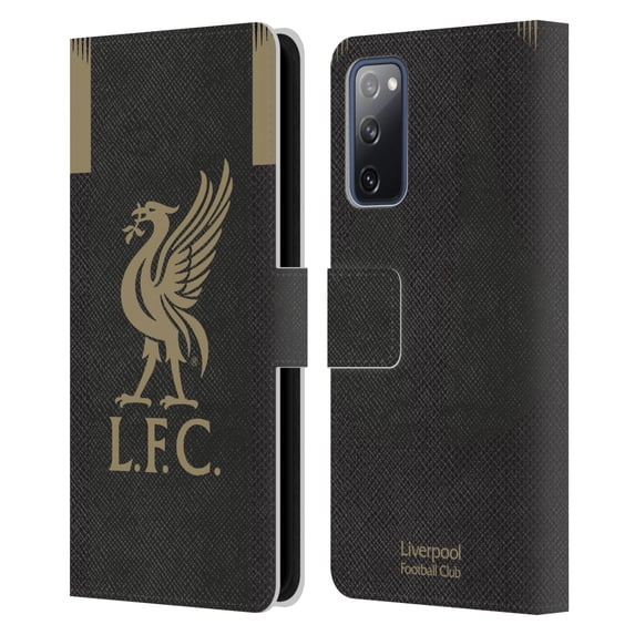 Head Case Designs Officially Licensed Liverpool Football Club 2019/20 Kit Home Goalkeeper Leather Book Wallet Case Cover Compatible with Samsung Galaxy S20 FE / 5G