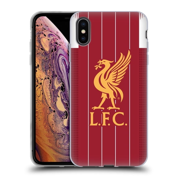 Head Case Designs Officially Licensed Liverpool Football Club 2019/20 Kit Home Soft Gel Case Compatible with Apple iPhone XS Max