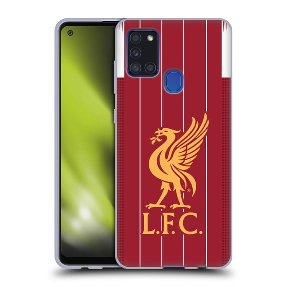 Head Case Designs Officially Licensed Liverpool Football Club 2019/20 Kit Home Soft Gel Case Compatible with Samsung Samsung Galaxy A21s (2020)