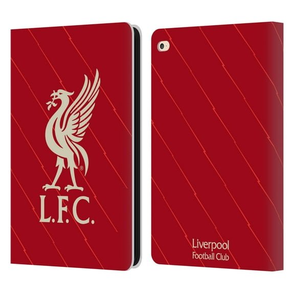 Head Case Designs Officially Licensed Liverpool Football Club 2021/22 Home Leather Book Wallet Case Cover Compatible with Apple iPad Air 2 (2014)