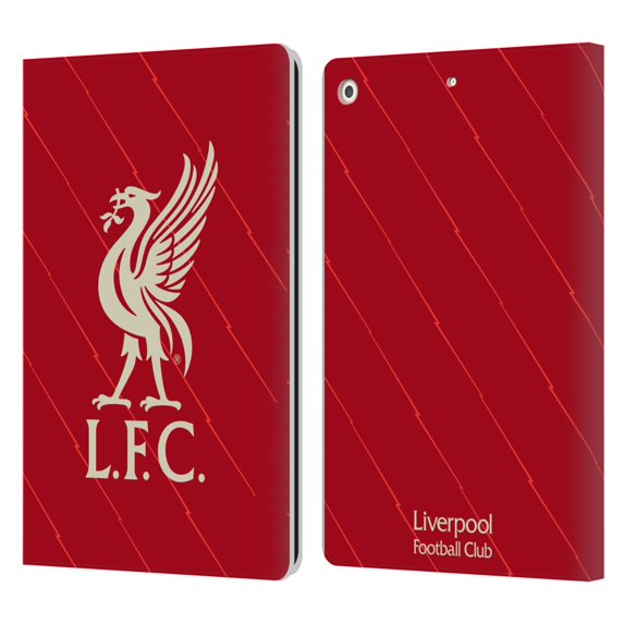 Head Case Designs Officially Licensed Liverpool Football Club 2021/22 Home Leather Book Wallet Case Cover Compatible with Apple iPad 10.2 2019/2020/2021