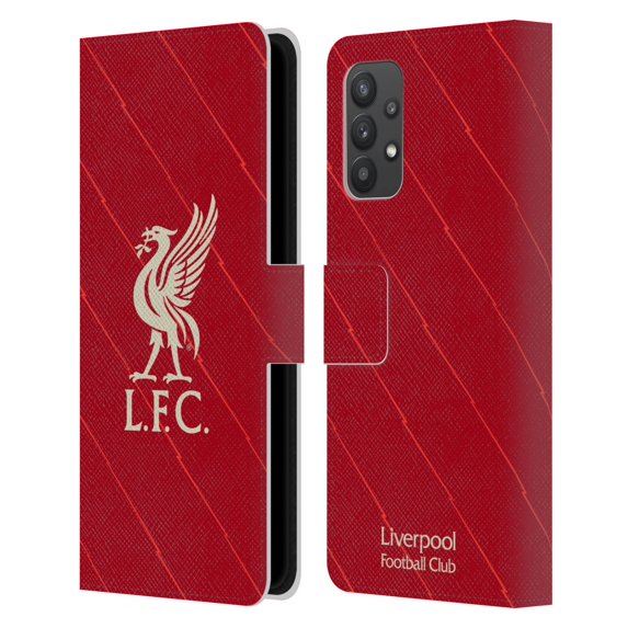 Head Case Designs Officially Licensed Liverpool Football Club 2021/22 Home Leather Book Wallet Case Cover Compatible with Samsung Galaxy A32 5G / M32 5G (2021)