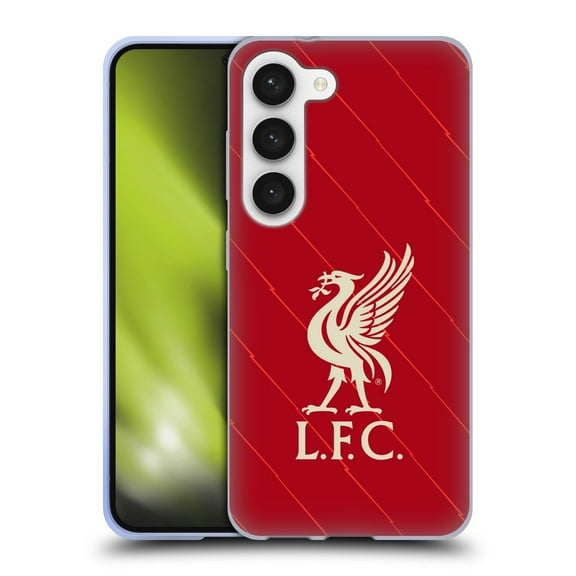 Head Case Designs Officially Licensed Liverpool Football Club 2021/22 Home Soft Gel Case Compatible with Samsung Galaxy S23 5G