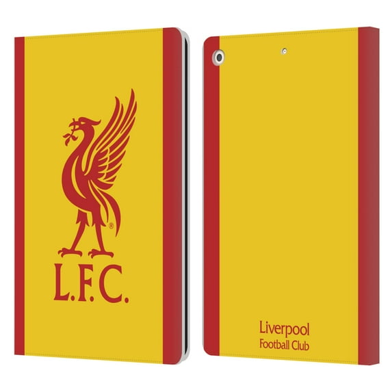 Head Case Designs Officially Licensed Liverpool Football Club 2021/22 Third Leather Book Wallet Case Cover Compatible with Apple iPad 10.2 2019/2020/2021