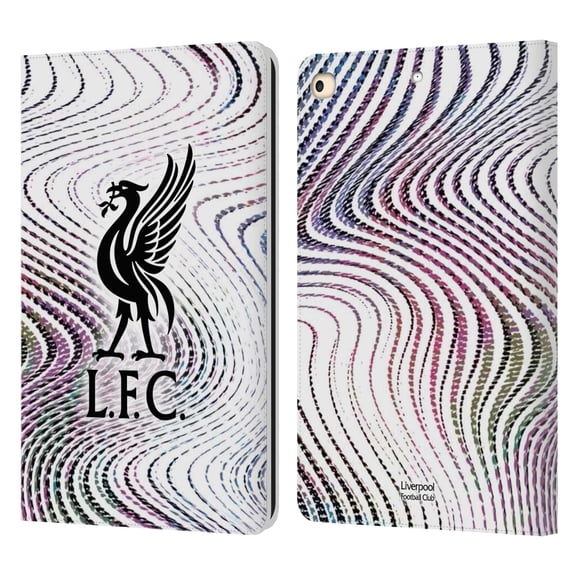 Head Case Designs Officially Licensed Liverpool Football Club 2022/23 Kit Away Leather Book Wallet Case Cover Compatible with Apple iPad 9.7 2017 / iPad 9.7 2018