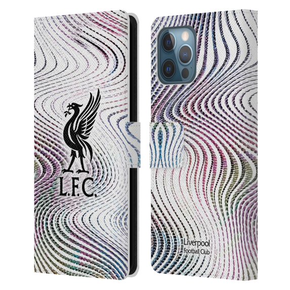 Head Case Designs Officially Licensed Liverpool Football Club 2022/23 Kit Away Leather Book Wallet Case Cover Compatible with Apple iPhone 12 Pro Max