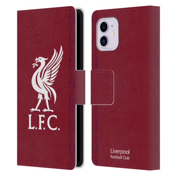 Head Case Designs Officially Licensed Liverpool Football Club 2022/23 Kit Home Leather Book Wallet Case Cover Compatible with Apple iPhone 11