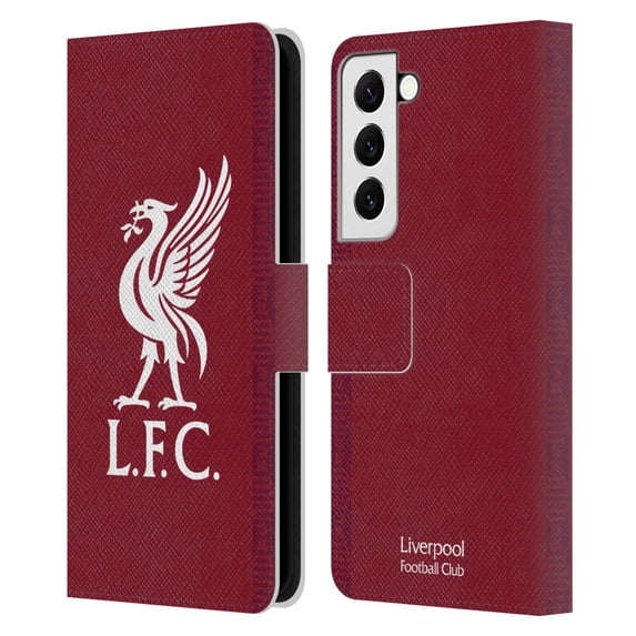 Head Case Designs Officially Licensed Liverpool Football Club 2022/23 Kit Home Leather Book Wallet Case Cover Compatible with Samsung Galaxy S22 5G