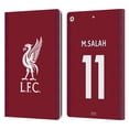 thumbnail image 1 of Head Case Designs Officially Licensed Liverpool Football Club 2022/23 Players Home Kit Mohamed Salah Leather Book Case Compatible with Apple iPad 10.2 2019/2020/2021, 1 of 6
