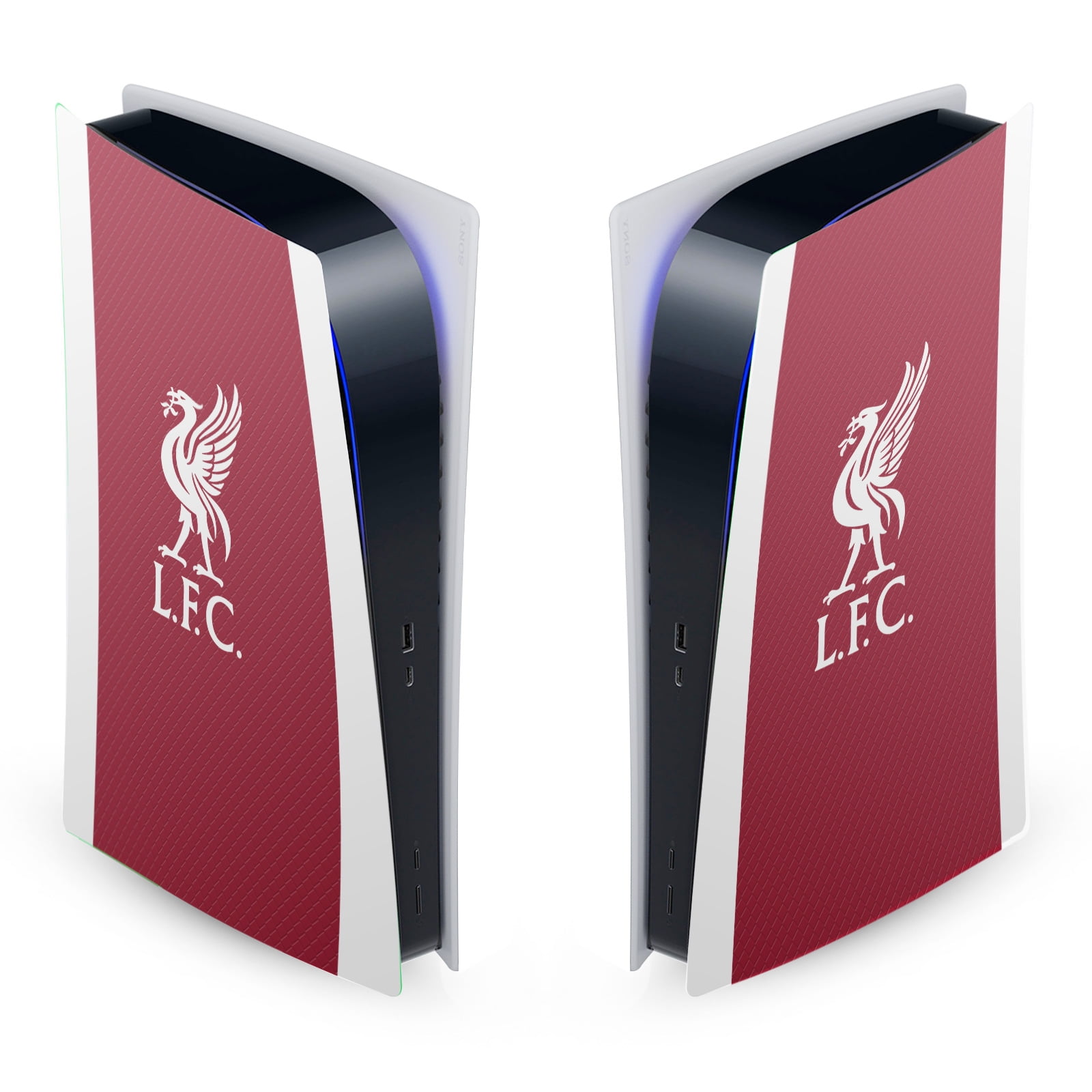 Head Case Designs Officially Licensed Liverpool Football Club 2023/24 Home Kit Vinyl Sticker Skin Decal Cover Compatible with Sony PS5 Digital Edition Console