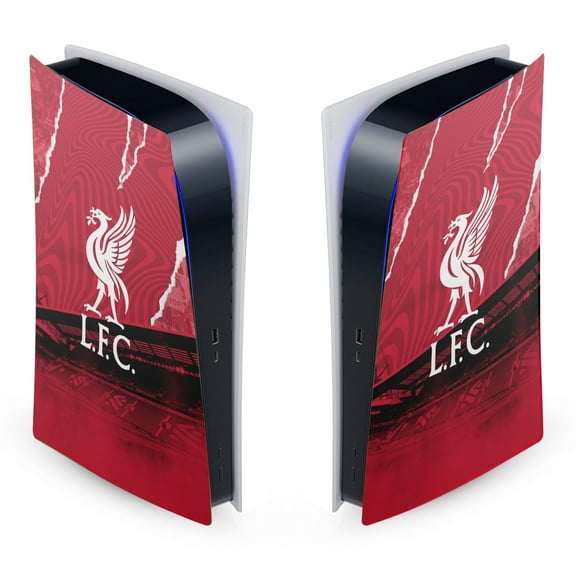 Head Case Designs Officially Licensed Liverpool Football Club 2023/24 Logo Stadium Vinyl Sticker Skin Decal Cover Compatible with Sony PS5 Digital Edition Console