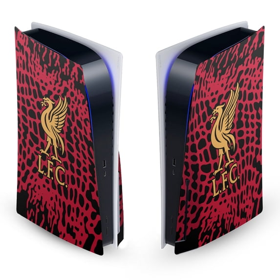 Head Case Designs Officially Licensed Liverpool Football Club Art Animal Print Vinyl Sticker Skin Decal Cover Compatible with Sony PS5 Disc Edition Console