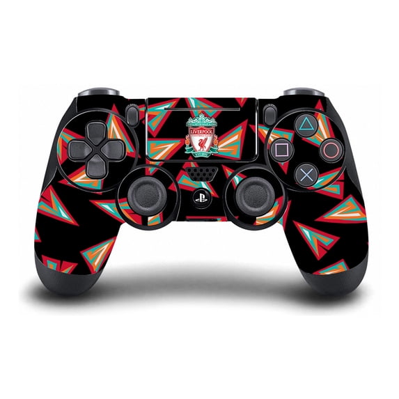 Head Case Designs Officially Licensed Liverpool Football Club Art Geometric Pattern Vinyl Sticker Skin Decal Cover Compatible with Sony DualShock 4 Controller