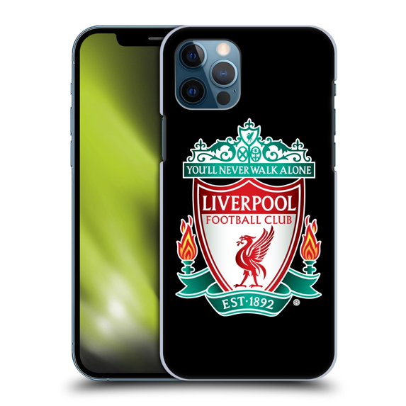 Head Case Designs Officially Licensed Liverpool Football Club Crest 1 Black 1 Hard Back Case Compatible with Apple iPhone 12 / iPhone 12 Pro