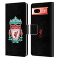 thumbnail image 1 of Head Case Designs Officially Licensed Liverpool Football Club Crest 1 Black 1 Leather Book Wallet Case Cover Compatible with Google Pixel 7a, 1 of 6
