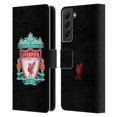 thumbnail image 1 of Head Case Designs Officially Licensed Liverpool Football Club Crest 1 Black 1 Leather Book Wallet Case Cover Compatible with Samsung Galaxy S22+ 5G, 1 of 6