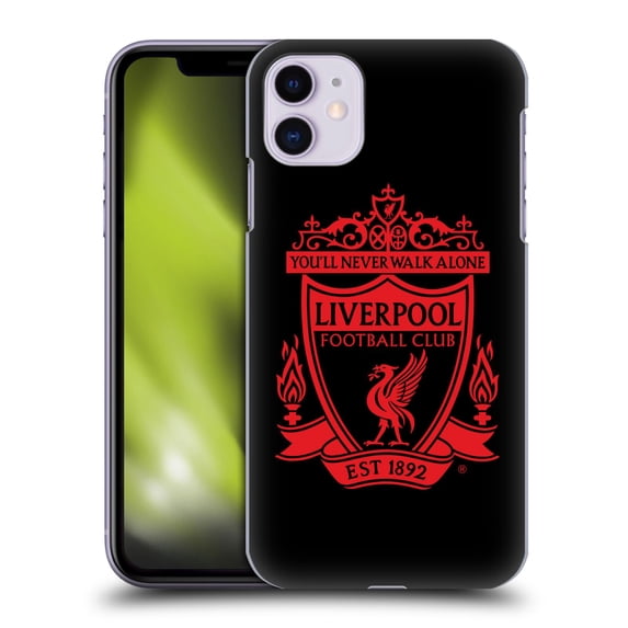 Head Case Designs Officially Licensed Liverpool Football Club Crest 1 Black 2 Hard Back Case Compatible with Apple iPhone 11