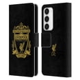 thumbnail image 1 of Head Case Designs Officially Licensed Liverpool Football Club Crest 1 Black 3 Leather Book Wallet Case Cover Compatible with Samsung Galaxy S23 5G, 1 of 6