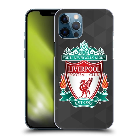 Head Case Designs Officially Licensed Liverpool Football Club Crest 1 Black Geometric 1 Hard Back Case Compatible with Apple iPhone 12 Pro Max