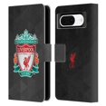 thumbnail image 1 of Head Case Designs Officially Licensed Liverpool Football Club Crest 1 Black Geometric 1 Leather Book Wallet Case Cover Compatible with Google Pixel 8, 1 of 6
