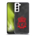 thumbnail image 1 of Head Case Designs Officially Licensed Liverpool Football Club Crest 1 Black Geometric 2 Hard Back Case Compatible with Samsung Galaxy S21 5G, 1 of 7