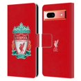 thumbnail image 1 of Head Case Designs Officially Licensed Liverpool Football Club Crest 1 Red 1 Leather Book Wallet Case Cover Compatible with Google Pixel 7a, 1 of 6