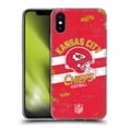 thumbnail image 1 of Head Case Designs NFL Kansas City Chiefs Logo Art Helmet Distressed Soft Gel Case for Apple iPhone X / iPhone XS, 1 of 6