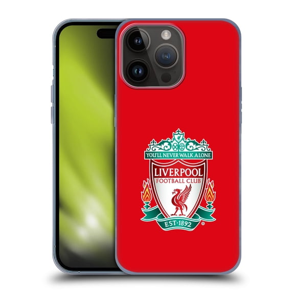 Head Case Designs Officially Licensed Liverpool Football Club Crest 1 Red 1 Soft Gel Case Compatible with Apple iPhone 15 Pro Max