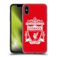 thumbnail image 1 of Head Case Designs Officially Licensed Liverpool Football Club Crest 1 Red 2 Soft Gel Case Compatible with Apple iPhone XS Max, 1 of 7