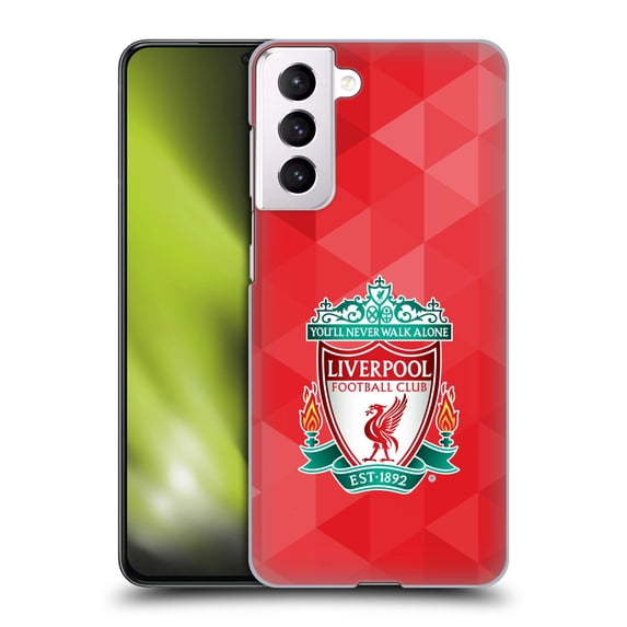 Head Case Designs Officially Licensed Liverpool Football Club Crest 1 Red Geometric 1 Hard Back Case Compatible with Samsung Galaxy S21 5G