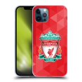 thumbnail image 1 of Head Case Designs Officially Licensed Liverpool Football Club Crest 1 Red Geometric 1 Soft Gel Case Compatible with Apple iPhone 12 / iPhone 12 Pro, 1 of 7