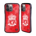 thumbnail image 1 of Head Case Designs Officially Licensed Liverpool Football Club Crest 1 Red Geometric 2 Hybrid Case Compatible with Apple iPhone 14 Pro, 1 of 7