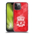 thumbnail image 1 of Head Case Designs Officially Licensed Liverpool Football Club Crest 1 Red Geometric 2 Soft Gel Case Compatible with Apple iPhone 14 Pro Max, 1 of 7