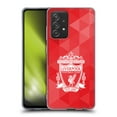 thumbnail image 1 of Head Case Designs Officially Licensed Liverpool Football Club Crest 1 Red Geometric 2 Soft Gel Case Compatible with Samsung Galaxy A52 / A52s / 5G (2021), 1 of 7