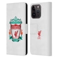 thumbnail image 1 of Head Case Designs Officially Licensed Liverpool Football Club Crest 1 White 1 Leather Book Wallet Case Cover Compatible with Apple iPhone 15 Pro, 1 of 6