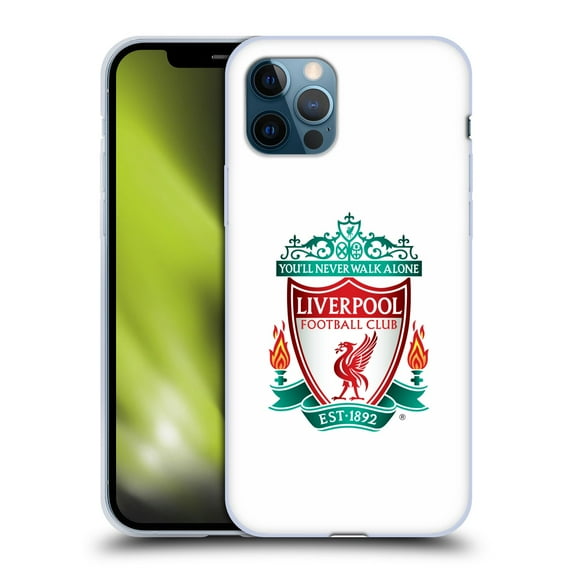 Head Case Designs Officially Licensed Liverpool Football Club Crest 1 White 1 Soft Gel Case Compatible with Apple iPhone 12 / iPhone 12 Pro