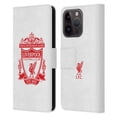 thumbnail image 1 of Head Case Designs Officially Licensed Liverpool Football Club Crest 1 White 2 Leather Book Wallet Case Cover Compatible with Apple iPhone 15 Pro, 1 of 6