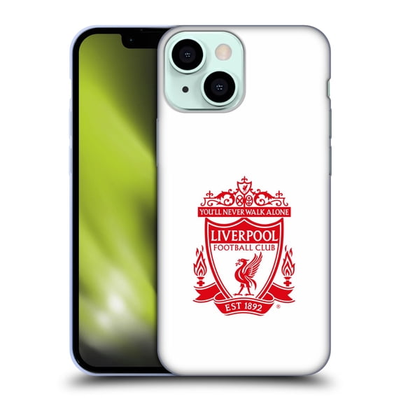 Head Case Designs Officially Licensed Liverpool Football Club Crest 1 White 2 Soft Gel Case Compatible with Apple iPhone 13 Mini