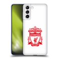 thumbnail image 1 of Head Case Designs Officially Licensed Liverpool Football Club Crest 1 White 2 Soft Gel Case Compatible with Samsung Galaxy S21+ 5G, 1 of 7