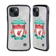 thumbnail image 1 of Head Case Designs Officially Licensed Liverpool Football Club Crest 1 White Geometric 1 Hybrid Case Compatible with Apple iPhone 15, 1 of 7