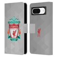 thumbnail image 1 of Head Case Designs Officially Licensed Liverpool Football Club Crest 1 White Geometric 1 Leather Book Wallet Case Cover Compatible with Google Pixel 8, 1 of 6