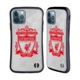 thumbnail image 1 of Head Case Designs Officially Licensed Liverpool Football Club Crest 1 White Geometric 2 Hybrid Case Compatible with Apple iPhone 12 / iPhone 12 Pro, 1 of 7