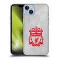 thumbnail image 1 of Head Case Designs Officially Licensed Liverpool Football Club Crest 1 White Geometric 2 Soft Gel Case Compatible with Apple iPhone 14 Plus, 1 of 7