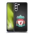 thumbnail image 1 of Head Case Designs Officially Licensed Liverpool Football Club Crest 2 Black Pixel 1 Soft Gel Case Compatible with Samsung Galaxy S21 5G, 1 of 7