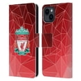 thumbnail image 1 of Head Case Designs Officially Licensed Liverpool Football Club Crest & Liverbird 2 Geometric Leather Book Wallet Case Cover Compatible with Apple iPhone 15, 1 of 6