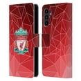 thumbnail image 1 of Head Case Designs Officially Licensed Liverpool Football Club Crest & Liverbird 2 Geometric Leather Book Wallet Case Cover Compatible with Samsung Galaxy A13 5G (2021), 1 of 6