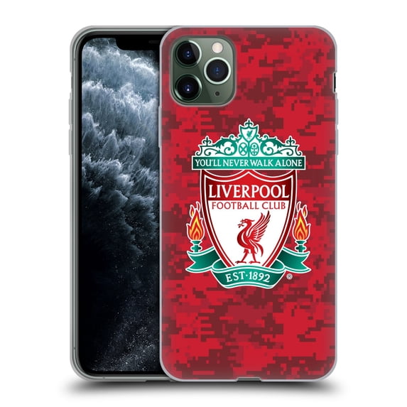 Head Case Designs Officially Licensed Liverpool Football Club Digital Camouflage Home Red Crest Soft Gel Case Compatible with Apple iPhone 11 Pro Max