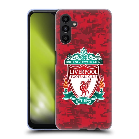 Head Case Designs Officially Licensed Liverpool Football Club Digital Camouflage Home Red Crest Soft Gel Case Compatible with Samsung Galaxy A13 5G (2021)